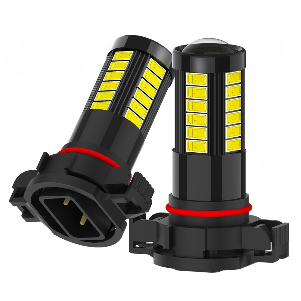 2x 2000Lm White 2504 PSX24W LED Bulbs Fog Driving Light Lamps 5630SMD Waterproof