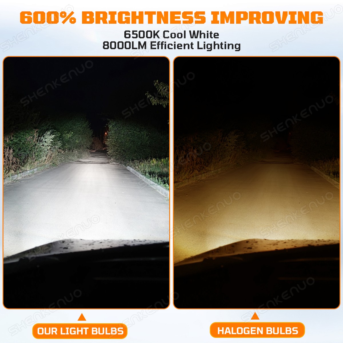 For BMW X5 07-2013 LED Headlight Hi/Low Beam Bulbs 6500K White Combo 4PCS