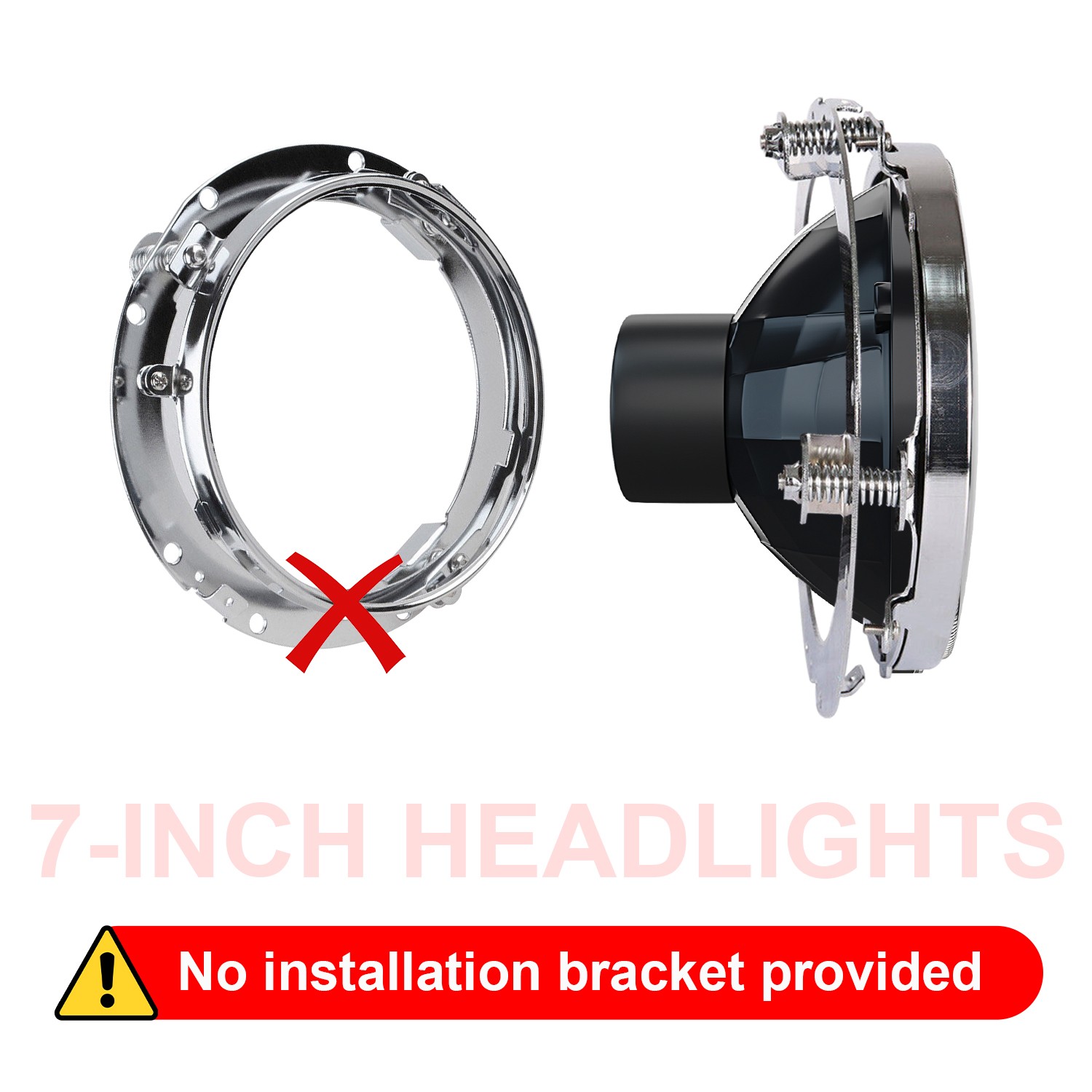 7″inch Round LED Headlights High-Lo For Chevrolet Camaro 1967-1981 Chevelle Pair