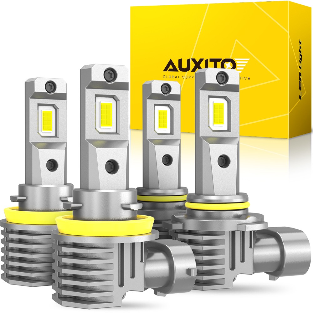 H11 9005 LED Headlight Super Bright Bulbs Kit 6500K White 120000LM High/Low Beam