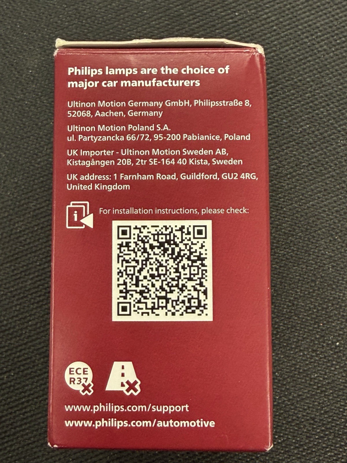 Philips Ultinon LED Car Headlight Bulb HIR2 Ultra Compact 2 Pack **NEW**