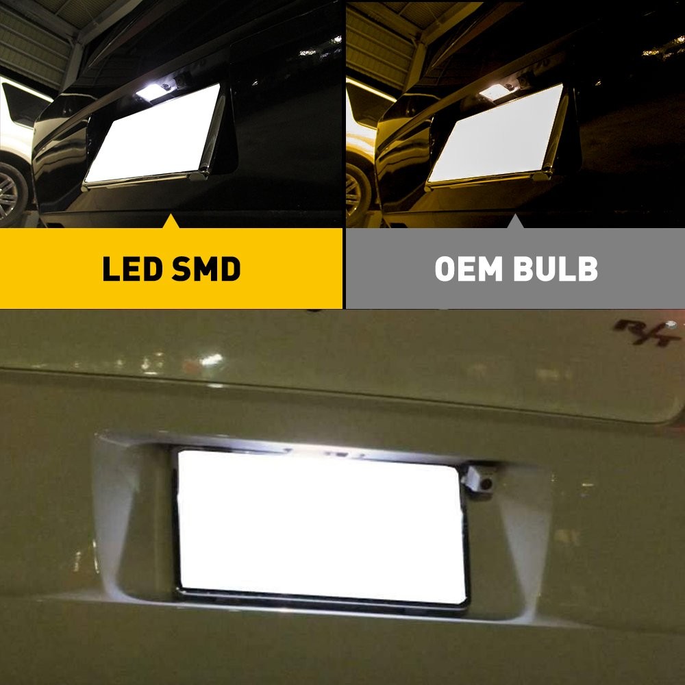 For Dodge Bright White 18-LED License Light Plate 6000K Bright Super Accessories