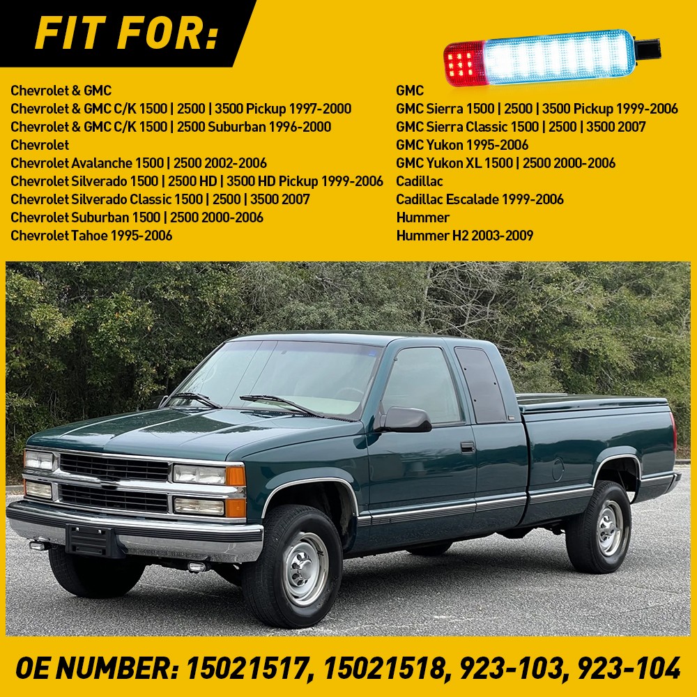 2 LED Door Courtesy Light Lamp for Chevy Silverado Suburban Tahoe GMC Blue+red F