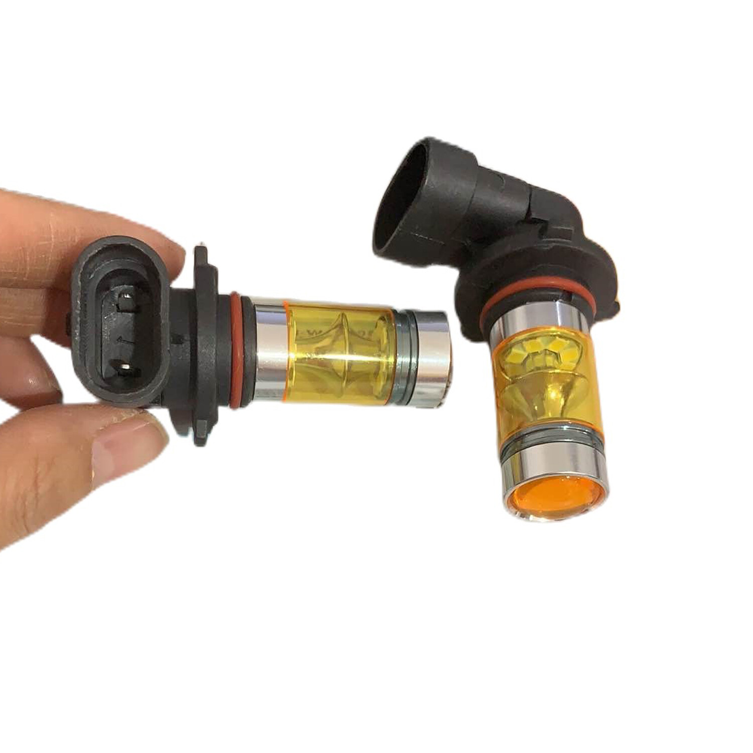 2x Yellow Fog Light Bulbs for 9006 HB4 100W 2323 LED 4300K Daytime Running Light