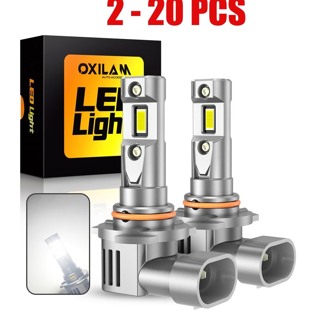2-20X OXILAM 9005 LED Headlight Bulb Hi/Low Beam White Super Bright 6500K CANBUS