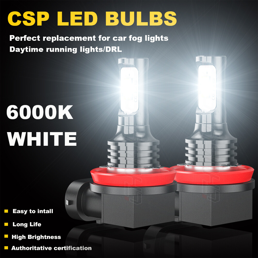 H11 LED Headlight Super Bright Bulbs Kit 6000K White 330000LM HIGH/LOW BEAM