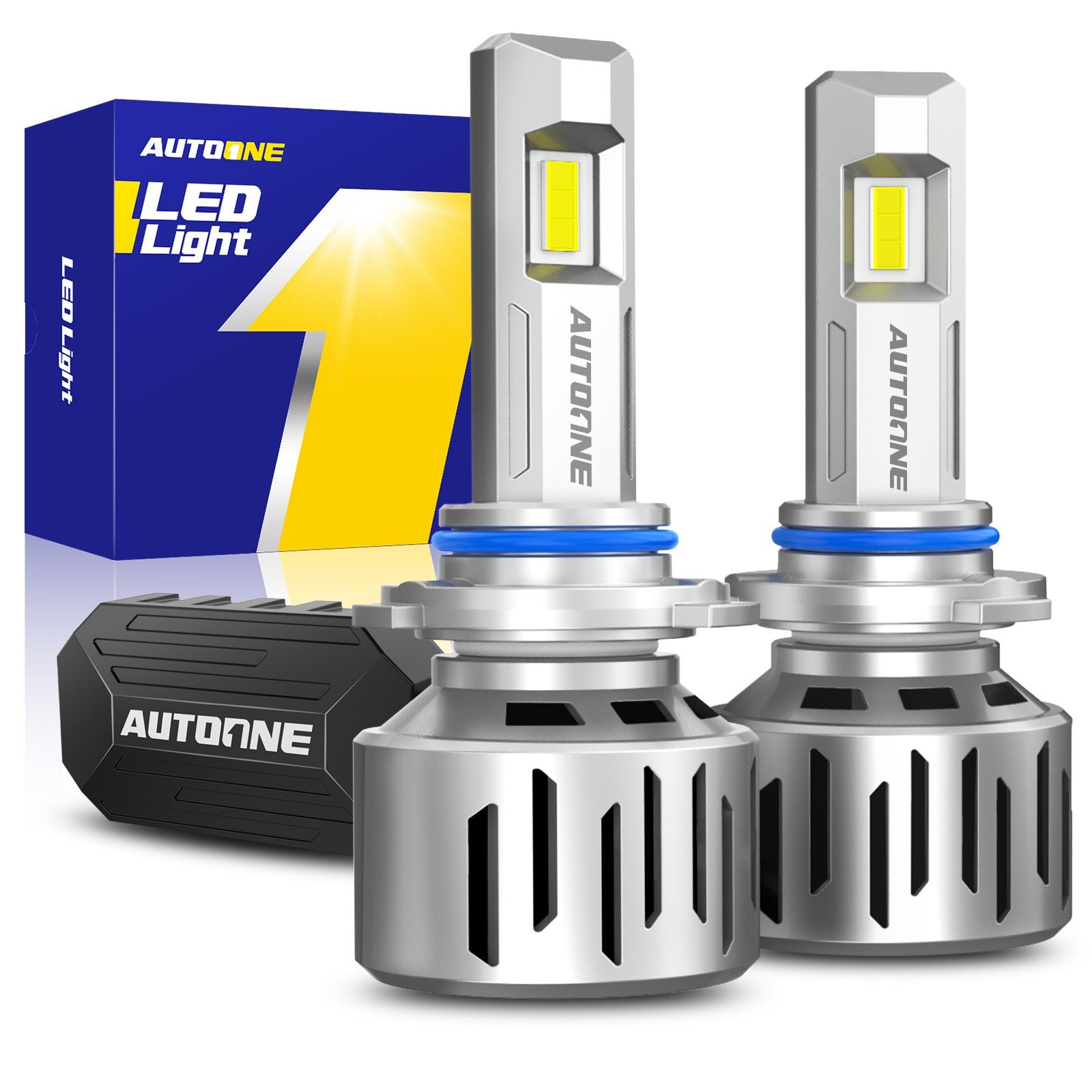 CANBUS AUTOONE 9006 HB4 LED Headlight Bulb Kit Hi/Low Beam Bright 6500K White
