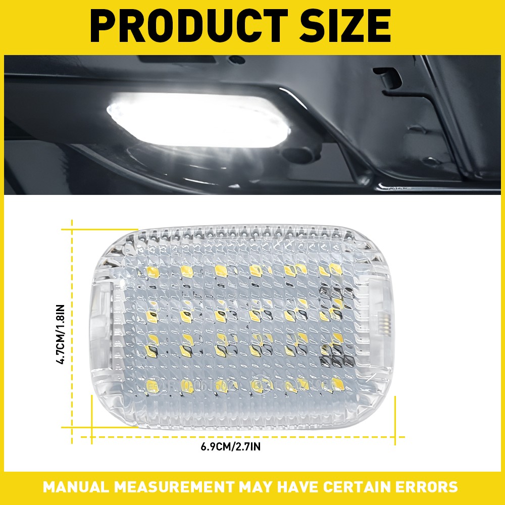 2/6xBK2Z13776K LED Dome Light Assembly For 15-24 Ford Transit 350 Passenger Van
