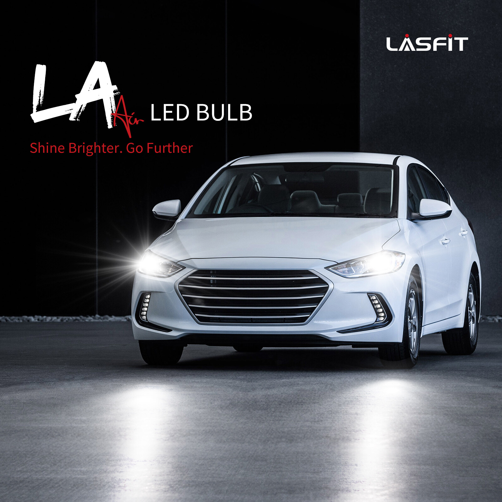 LASFIT LAplus Series H1 LED Headlight Super Bright 60W 6000LM Conversion Kit 2X