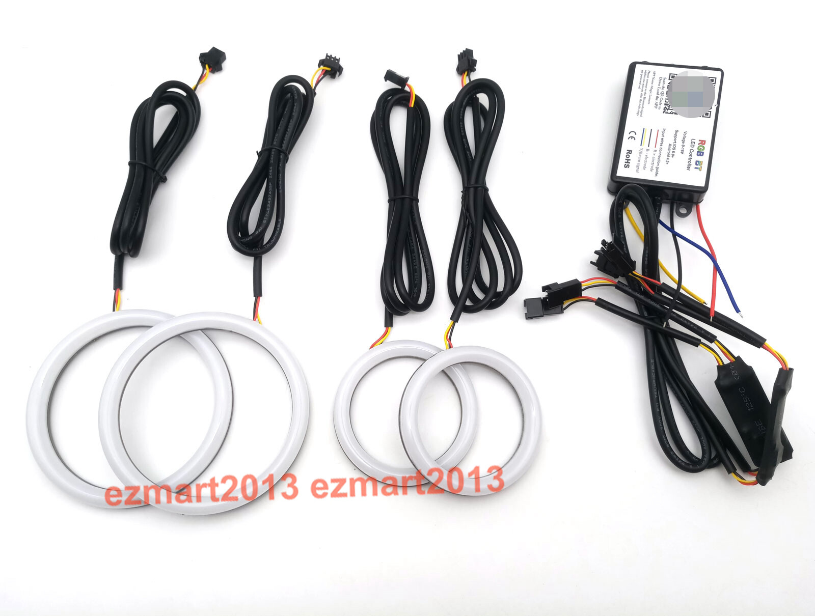 Dream color Flow series Chasing SRGB halor with Turn Signal Flash DRL Blue tooth