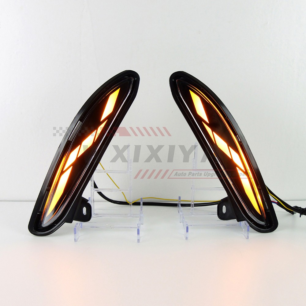 LED DRL Daytime Running Light for Toyota Venza Harrier 2021-24 Fog Lamp w/ Turn