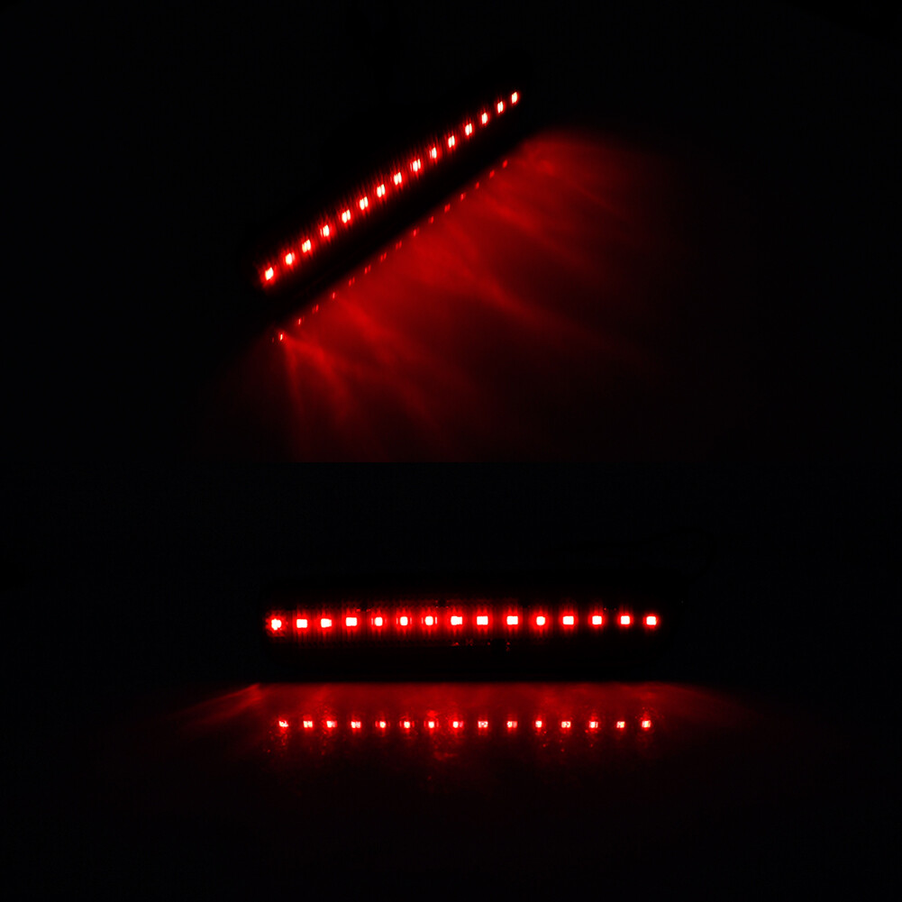 For 1999-2003 Lexus RX300 Smoked Front Amber Rear Red LED Side Marker Lights 4PC