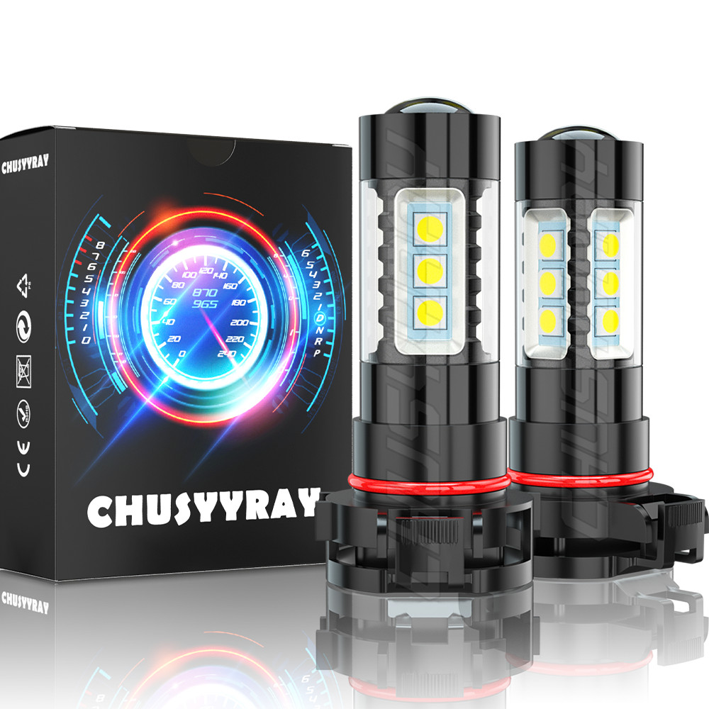 5202/H16 LED Fog Light Bulbs For Chevy Silverado 1500 2500HD 2007-2015 6000K 40W