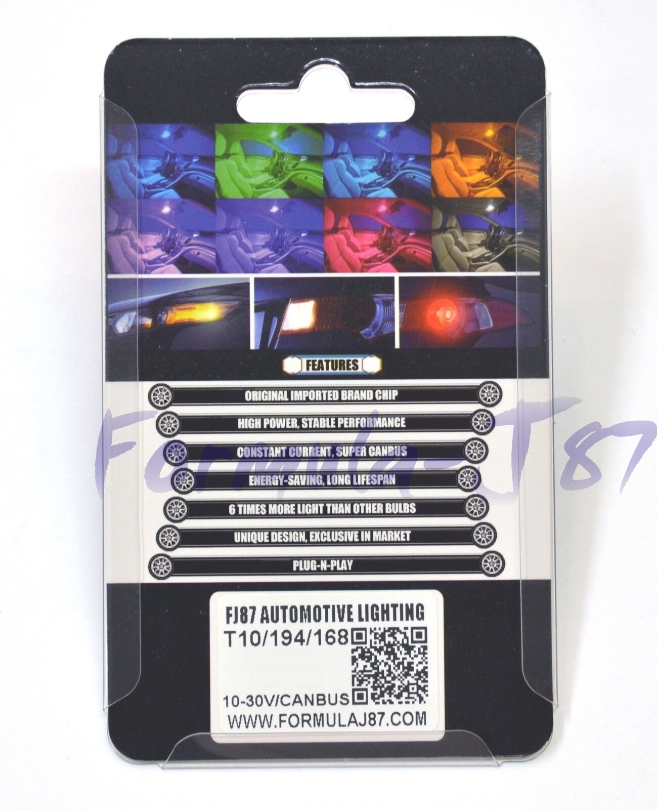 LED Light Canbus Error Free 212-2 5W Purple Two Bulb Interior Map Festoon Lamp