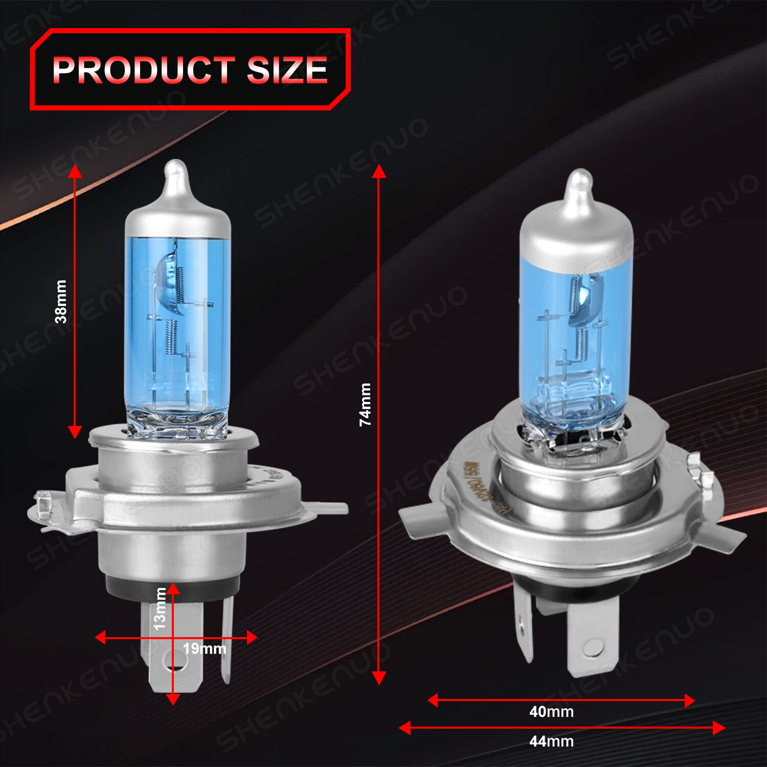 For Yamaha YZF R6 R6S 1999-2001 2002 H4 Xenon Halogen White 5000K Headlight Bulb