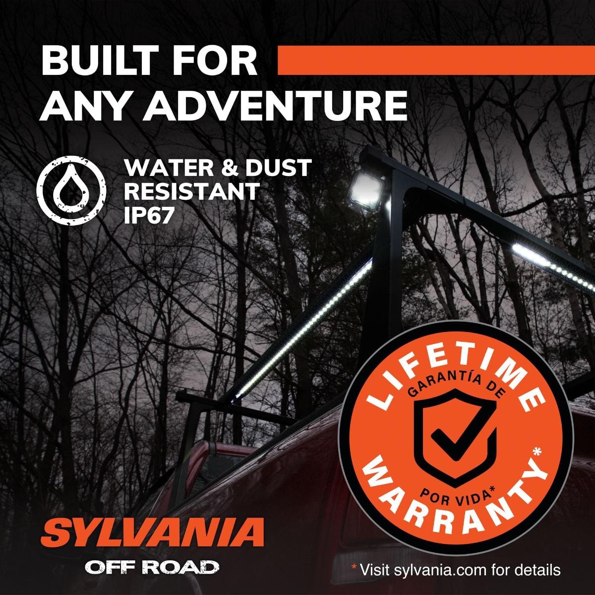 SYLVANIA – Slim 50 Inch LED Light Bar – Lifetime Limited Warranty – Combo Light