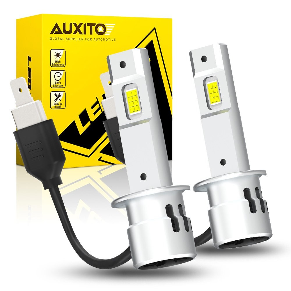 AUXITO LED Headlight Bulb High Low Beam Fog H1 H7 6500K CANBUS Error Free Y