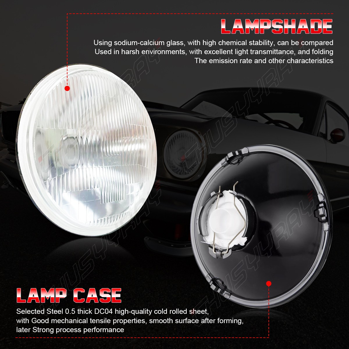 NEW 2026 For Jeep 2007-2017 Wrangler JK JKU 7″ Round H4 LED Headlights Kit