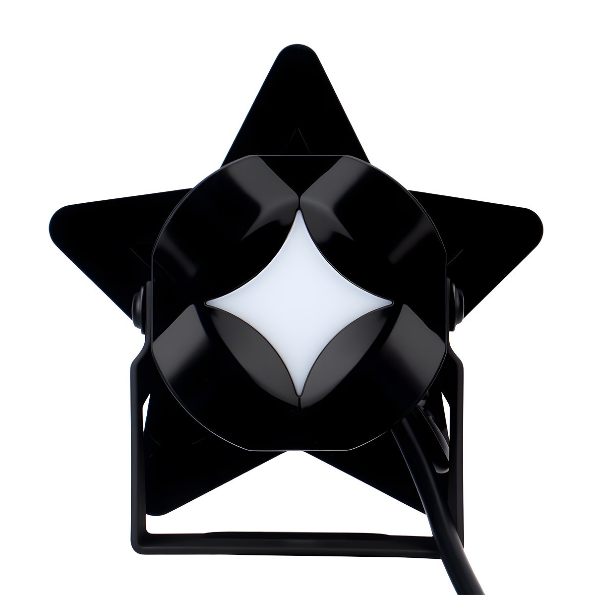 Motorcycle LED External Headlight Seven Color Star Shaped Front Spotlight