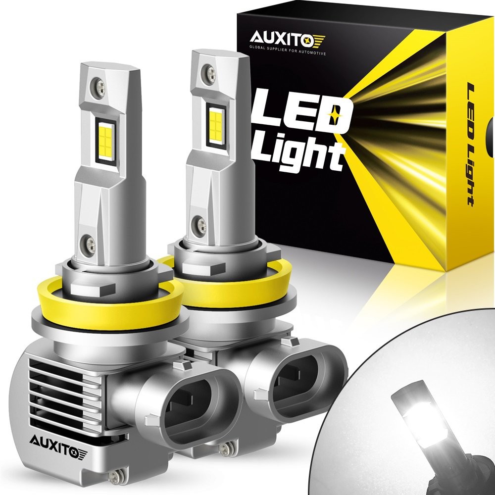 AUXITO Q16 H11 H8 LED Low Beam Headlight Bulb Canbus Kit 6000K Ultra Bright 2PCS