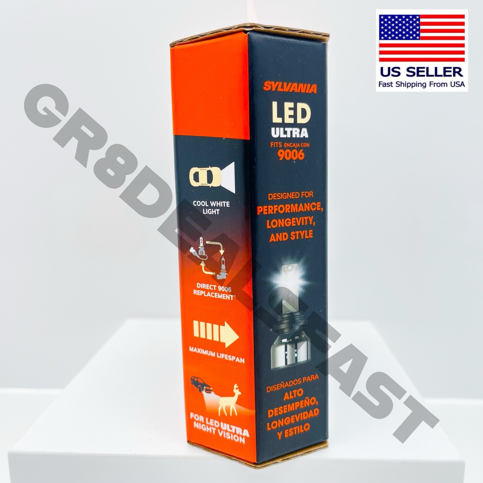 SYLVANIA 9006 LED Ultra Headlight Bulbs Brightest White Lifetime Warranty 🔥
