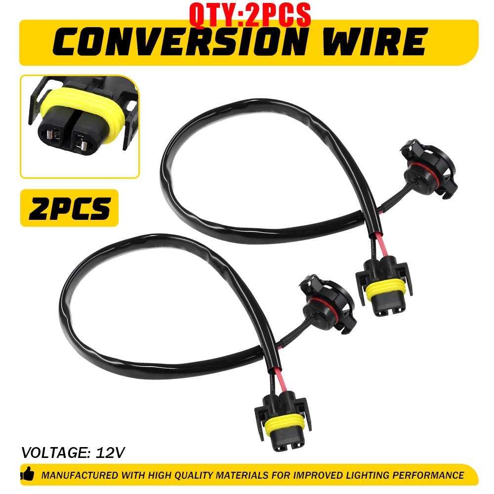 PSX24W 5202 to H11 H8 Fog Light Conversion Harness Extension Cable Adapter 2-20X