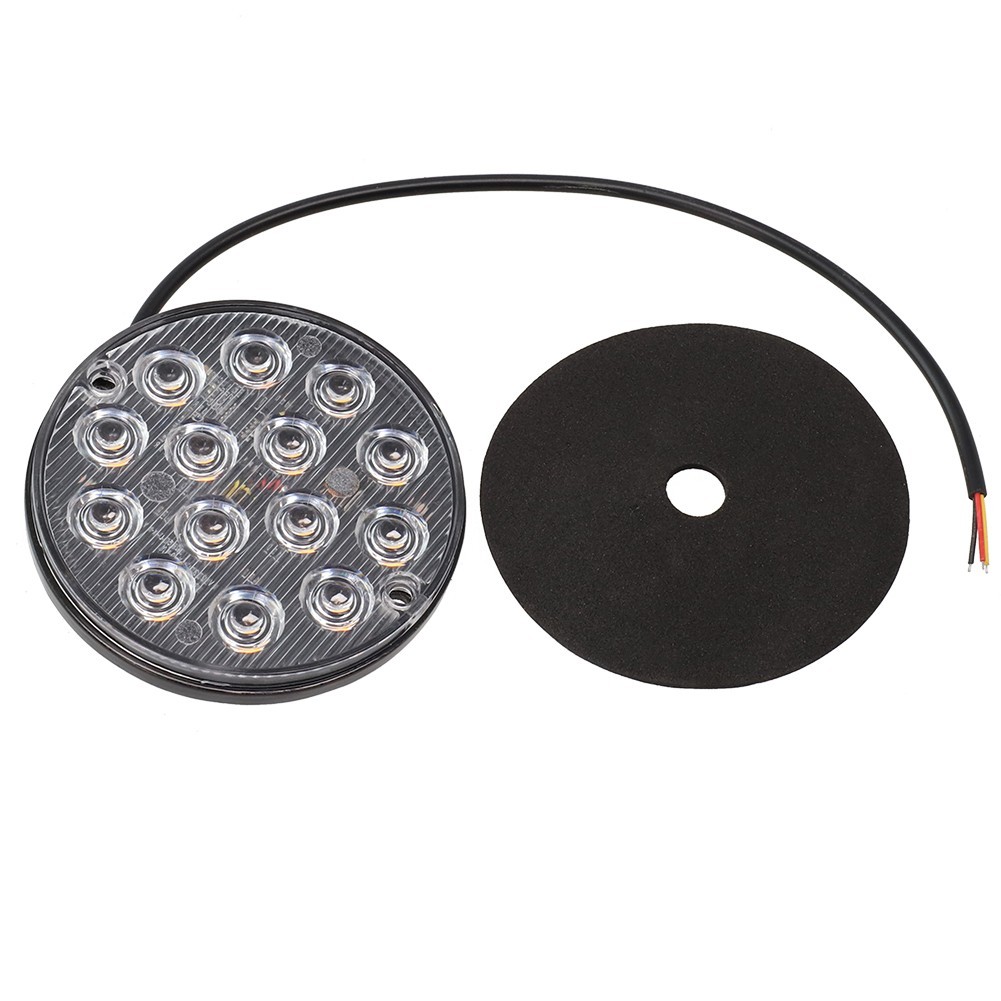 1 Piece Round LED Tail Light 16 LEDs 50000 Hours ABS Material High Quality