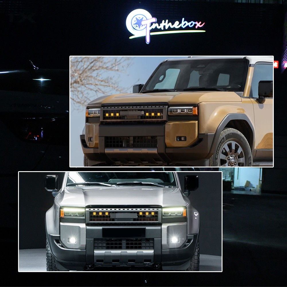 6PCS Smoke Amber LED Front Grill Lighting Kit For Toyota 2024+ Land Cruiser J250