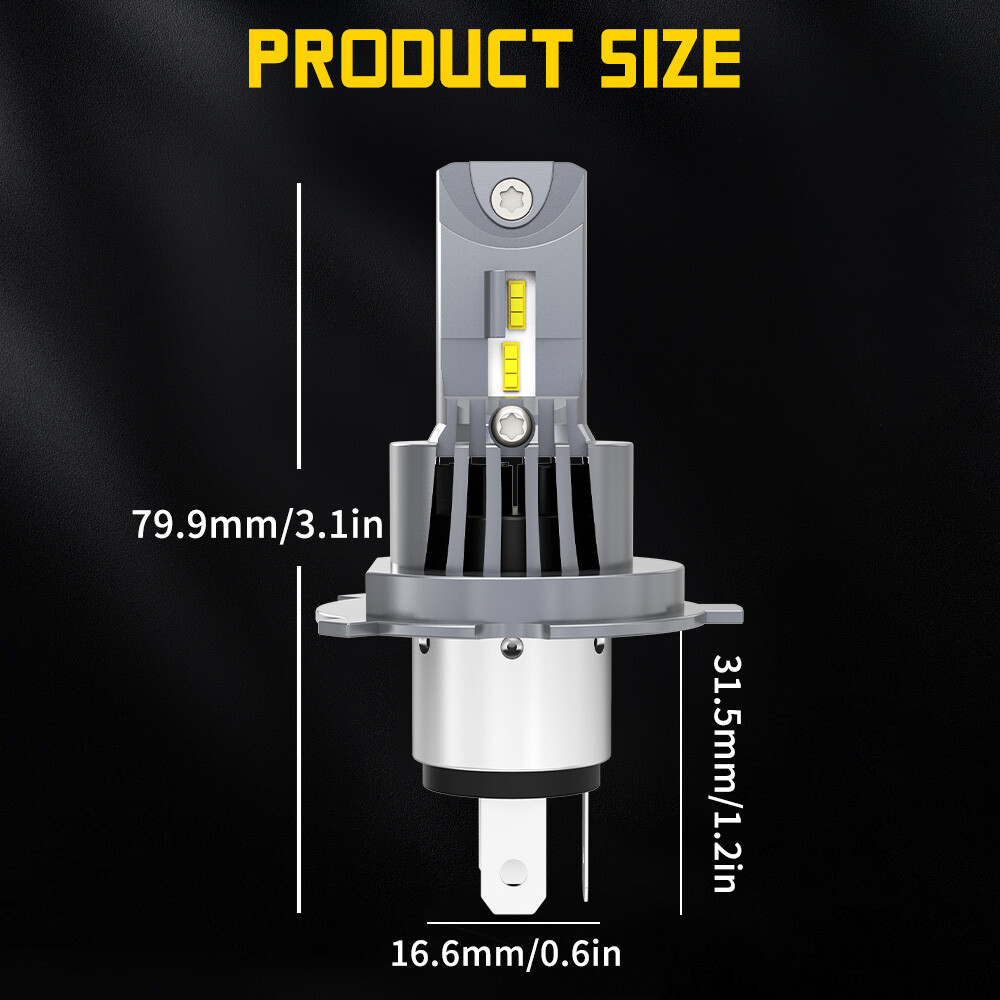 H4 LED Headlight Bulb +9145 Fog Light For Toyota Tacoma 2005 2006 2007 2008-2011