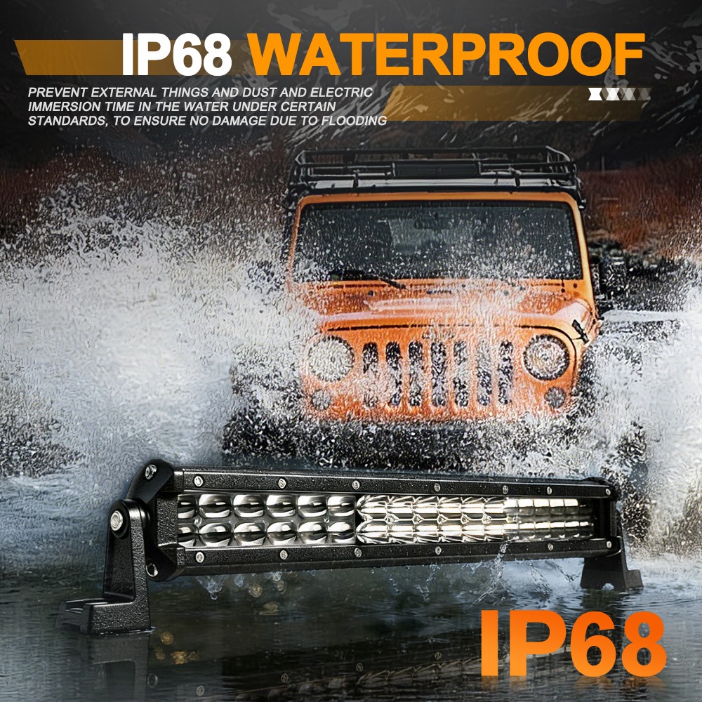 Dual Row 15″20″24″28″33″42″48″ LED Light Bar Spot Flood Combo Truck 4WD Offroad