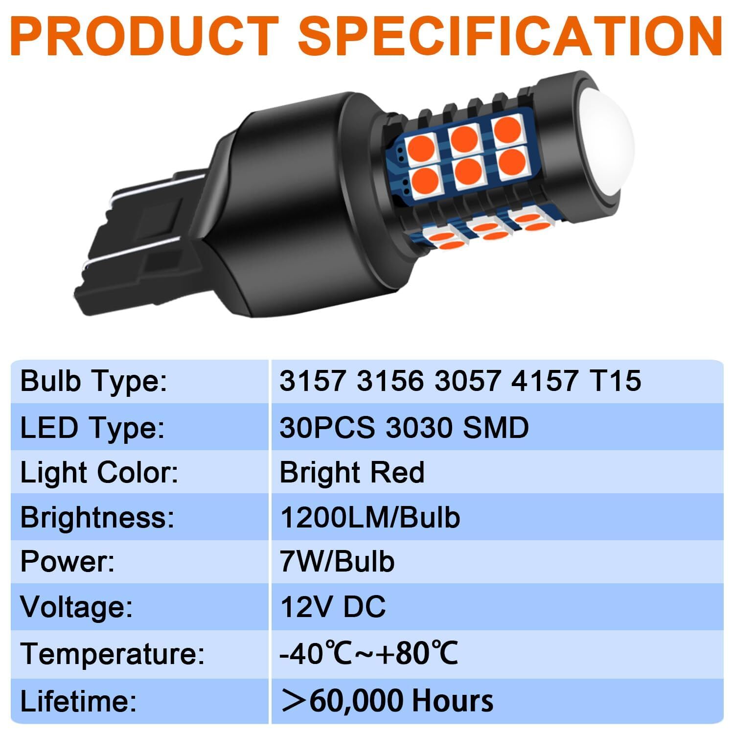 Newest 9-30V Super Bright Low Power Dual Brightness 7443 7440 7441 7444 T20