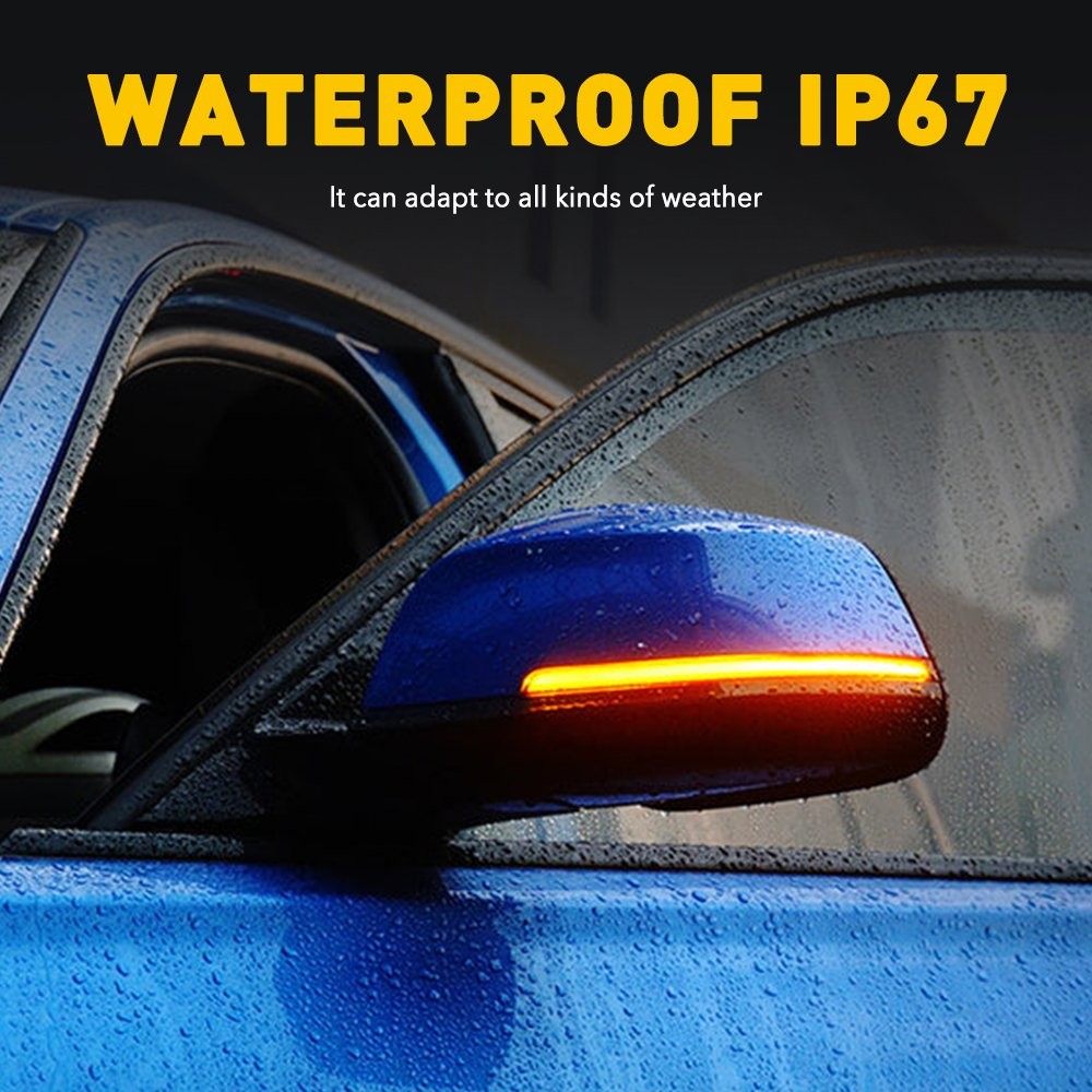 Smoked Turn Signal Lamp LED Side Mirror Light For BMW 4 3 2 1 Series F30 F35 E