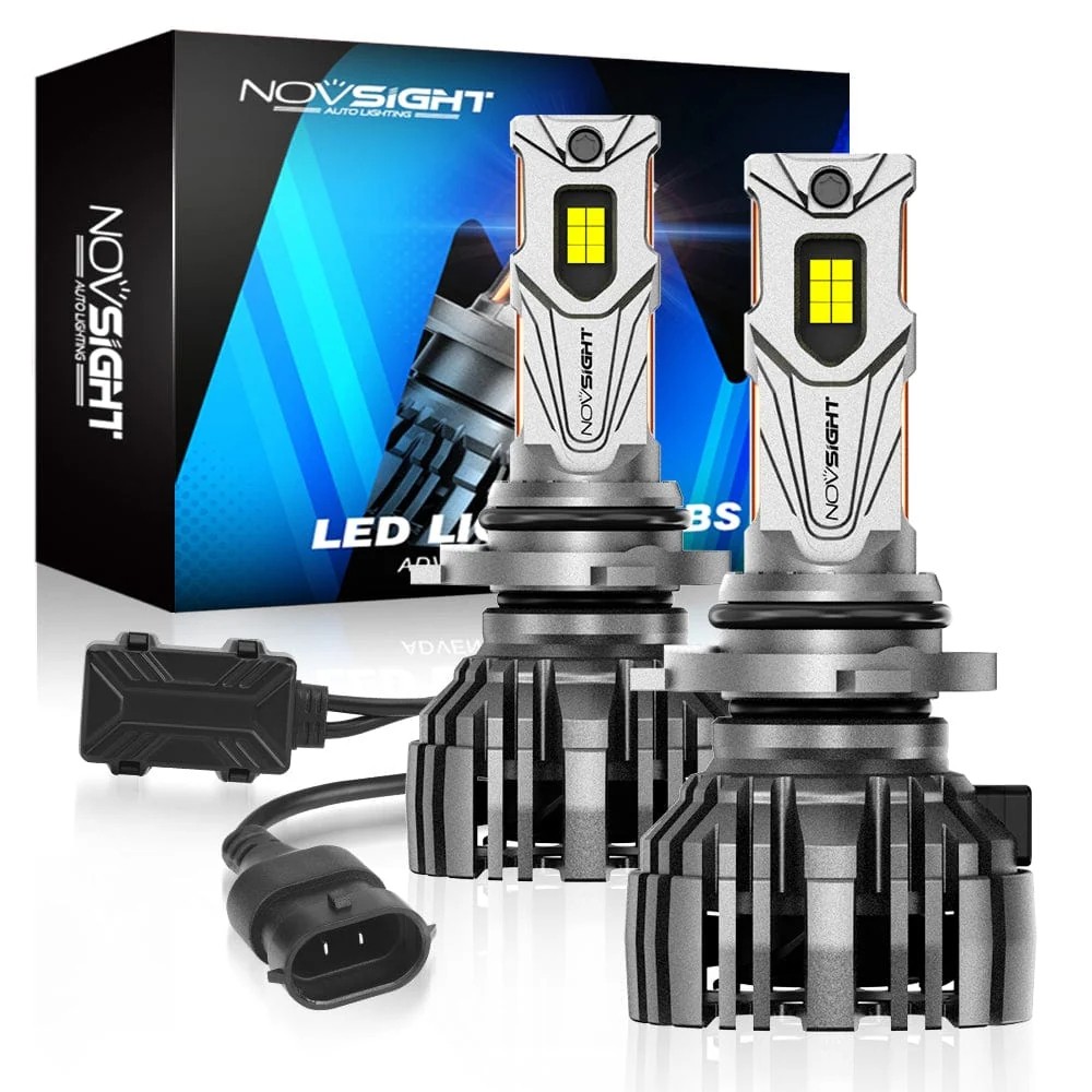 NOVSIGHT 9005 HB3 LED Headlight Bulbs 6500K 140W 30000LM High Beam 800% Brighter
