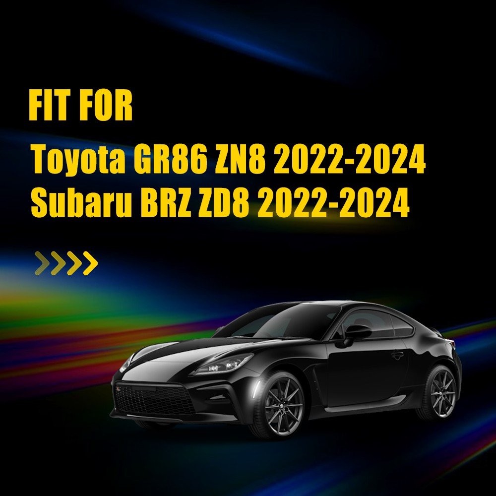 4PC White LED Side Marker Lights For 2022 23 2024 Toyota GR86 ZN8 Subaru BRZ P
