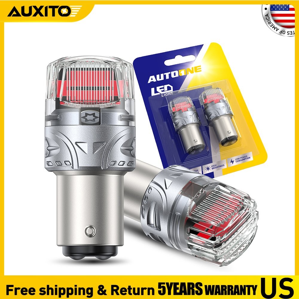 AUTOONE Pure Red 1157 LED Bulb Tail Stop Brake Turn Signal Light 7528 2357 7507