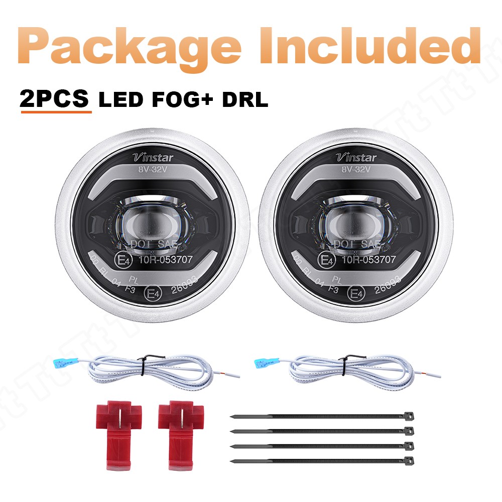 LED Halo DRLs Daytime Running Light/Driving Fog Lamp For 2010-2013 Chevy Camaro