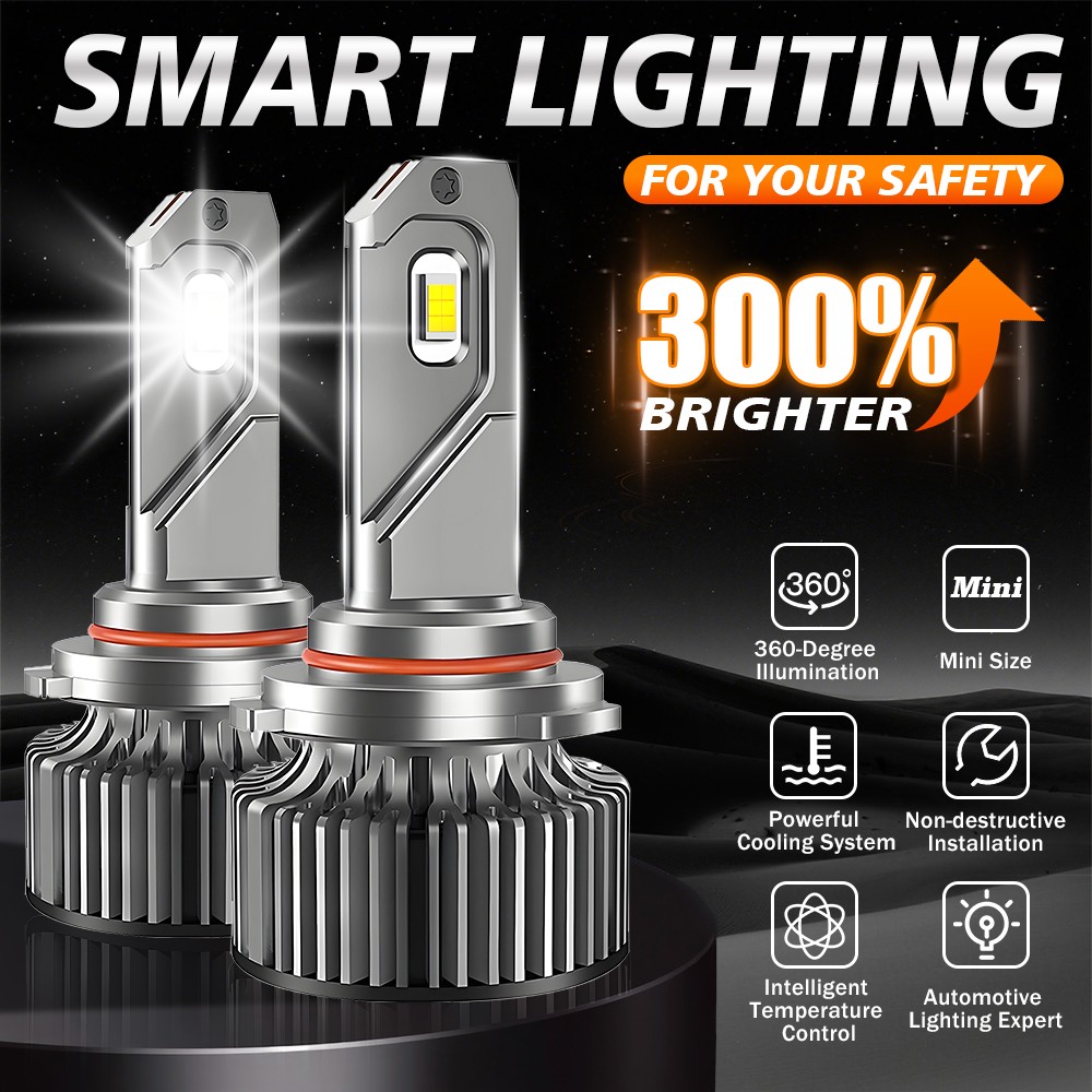 6x LED Headlight Bulb Hi/Lo Beam Fog Light 20000Lm For Dodge Charger 2011-2014