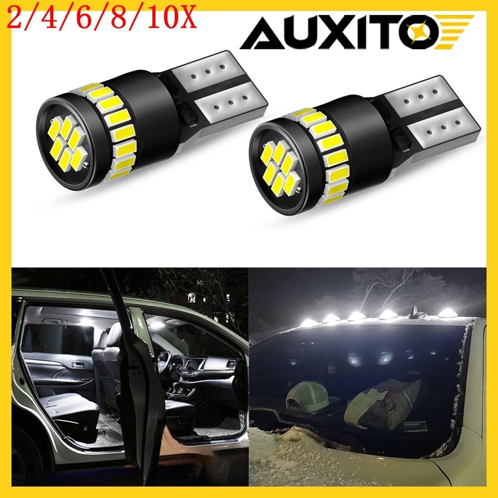 CANBUS T10 Car Bulbs Led Error Free COB SMD Xenon White W5w 501 Side Light 2/10x