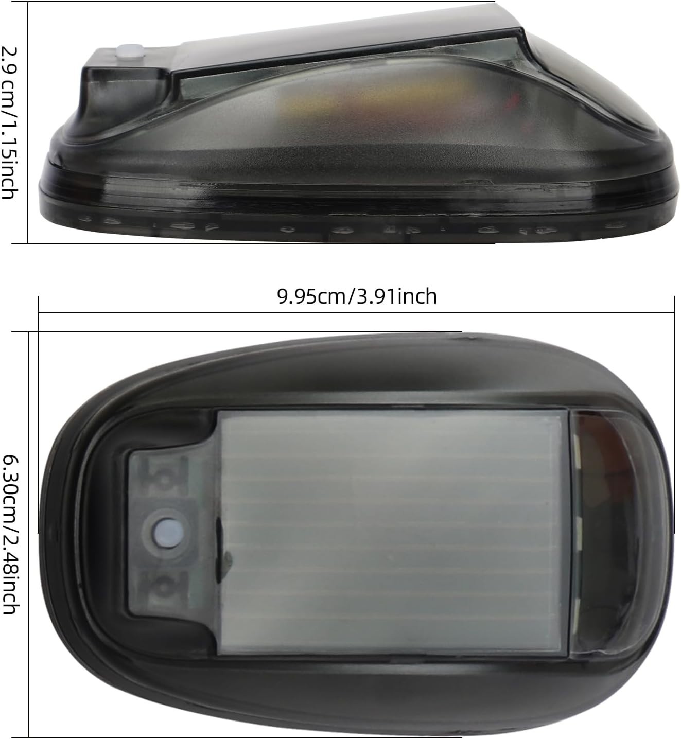 Wireless Solar Cab Lights, 5 Pc, RGB 8-Color, No Drill Roof Marker Lights