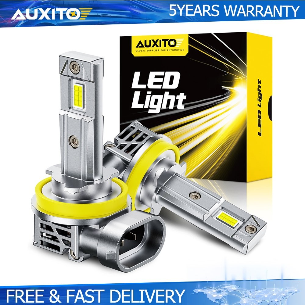 AUXITO H11 H8 LED Headlight Bulbs CANBUS High/Low Beam 6500K White 10000LM 2-20X