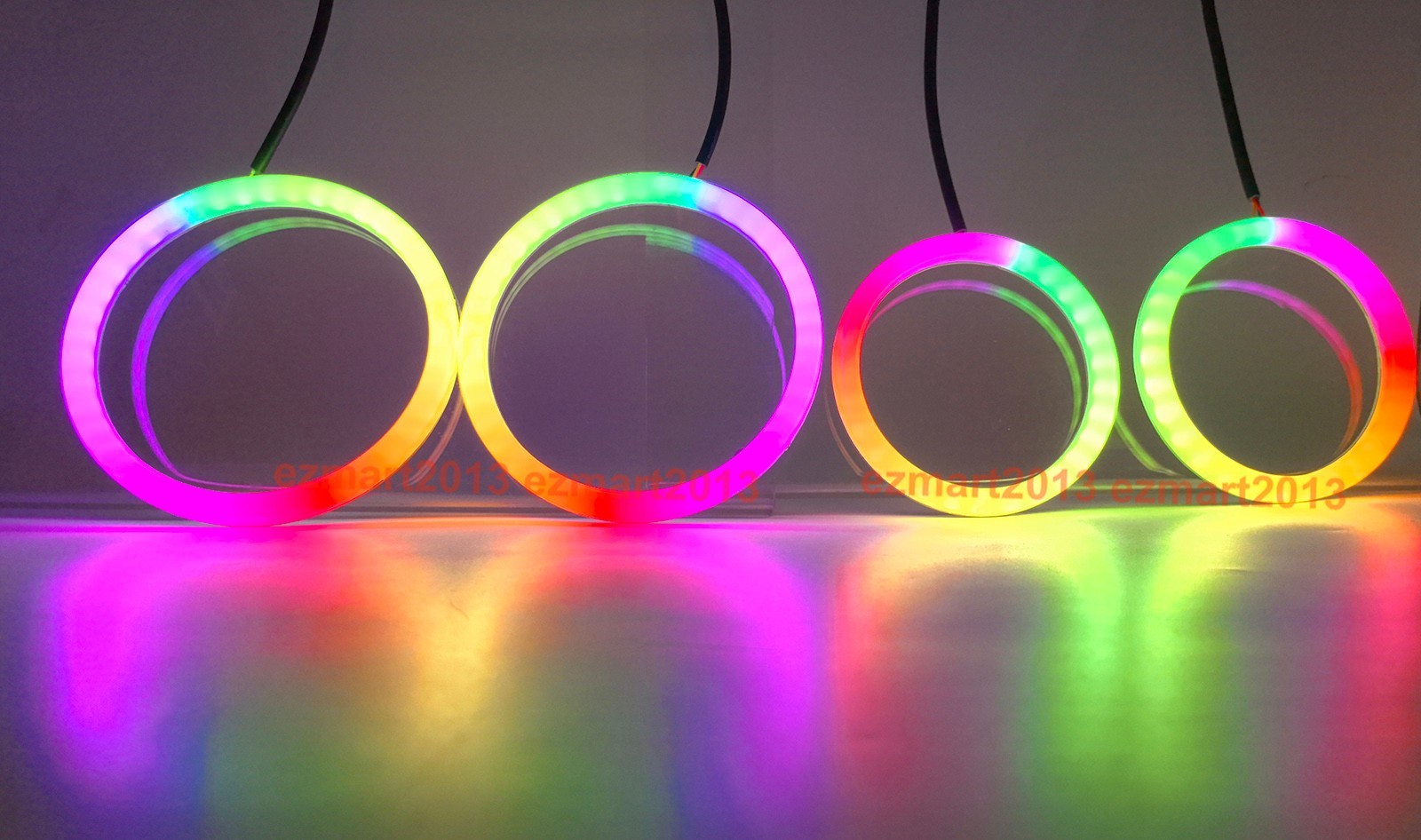 Dream color Flow series Chasing SRGB halor with Turn Signal Flash DRL Blue tooth