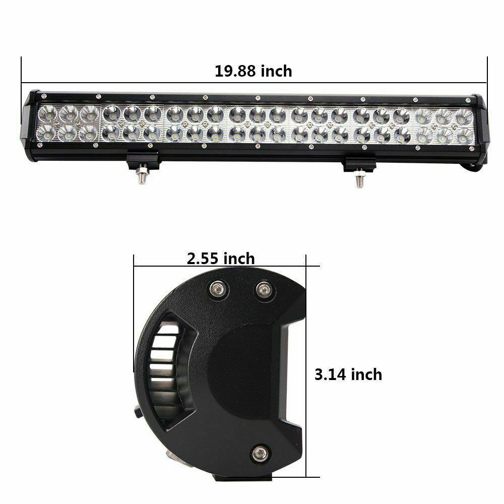 20“inch LED Light Bar Flood Combo Kit+4x 4“ Led Work lights For Offroad Pickup