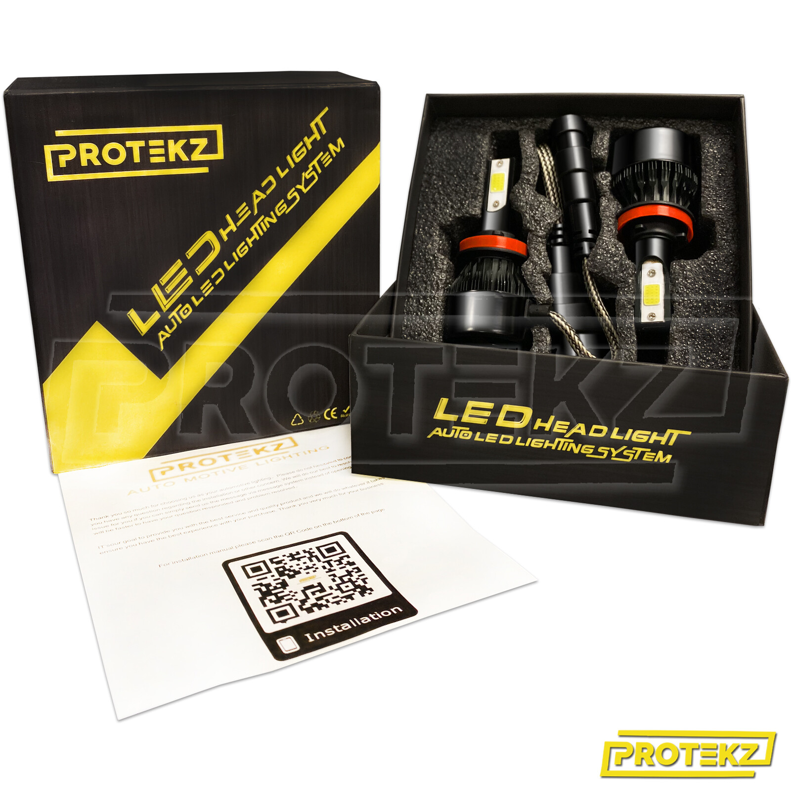 9006 LED Headlight Bulbs,360 Degree Adjustable Beam 6000K Cool White CREE Chips
