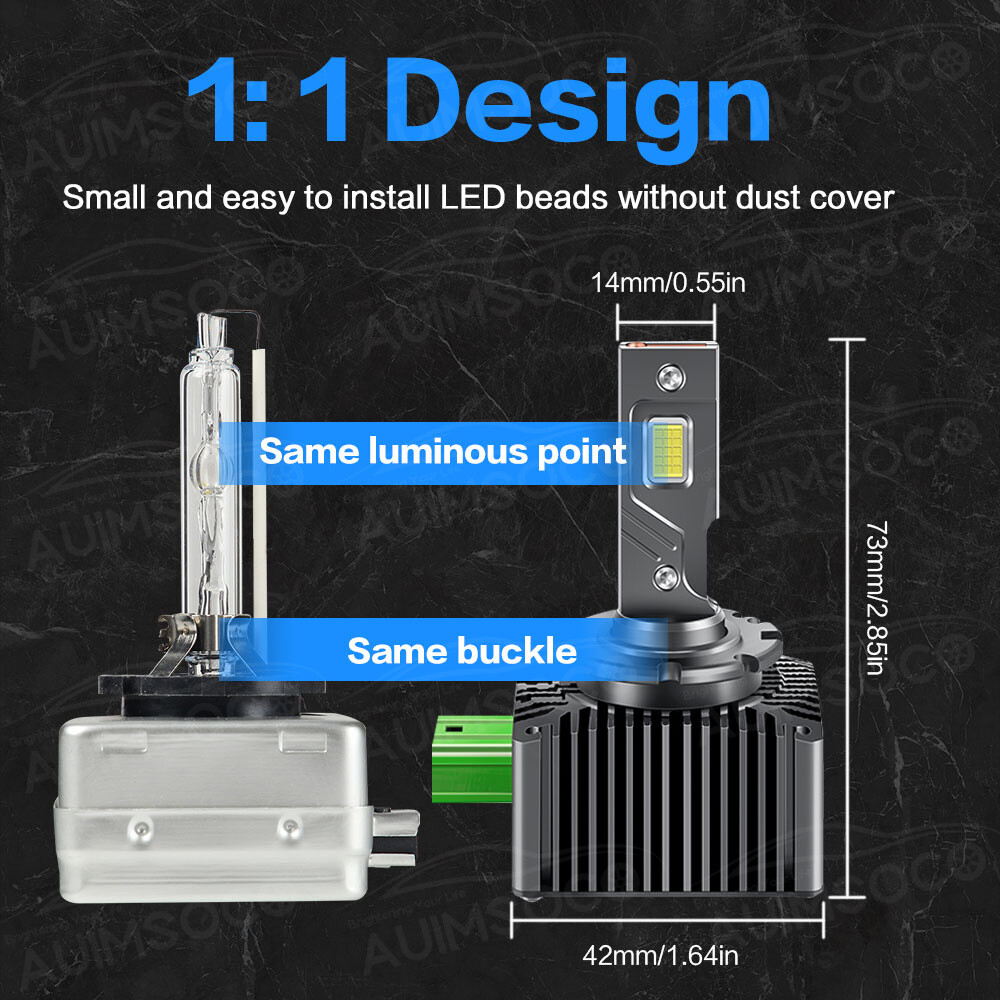 For 2014-2015 Buick Regal LED Headlight Bulbs Conversion Kit Lo Beam 50000 hours