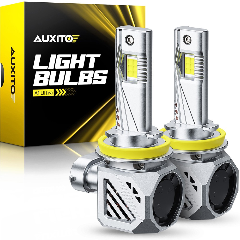 2-20PCS AUXITO H11 H8 H9 LED Headlight Bulb Low Beam 6500K White Canbus A1ULTRA