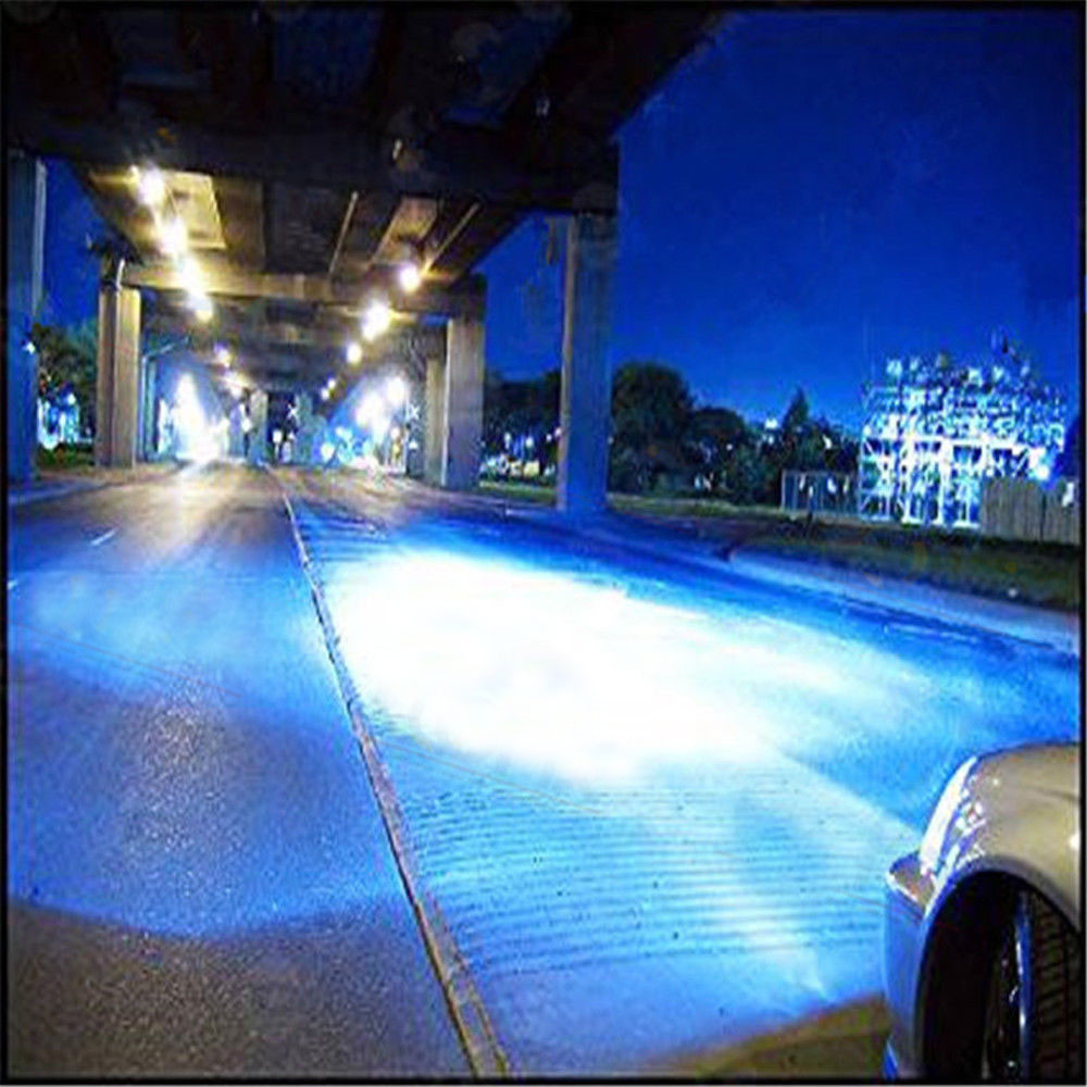 H7 H11 Ice Blue LED Headlight Bulbs Kit High Low Beam Total 144W 16000LM 8000K
