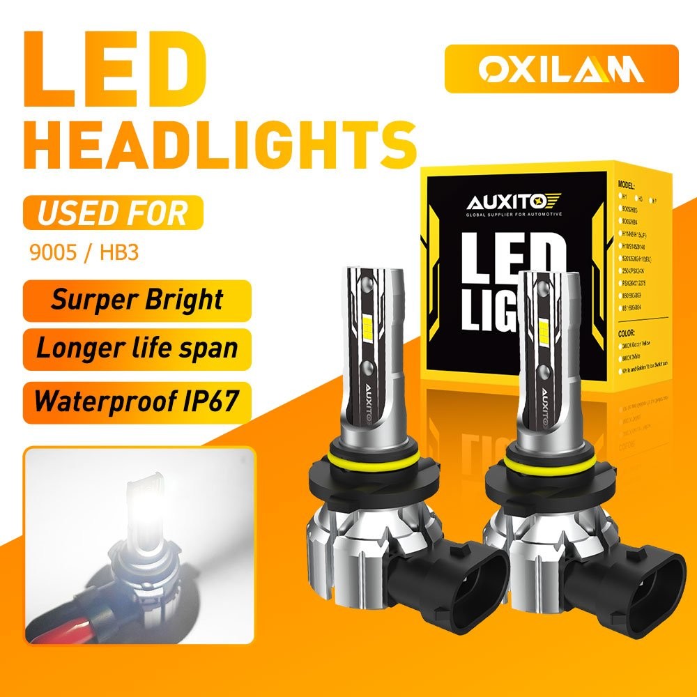 AUXITO CANBUS 40000LM 6500K White 60W HB3 9005 LED Headlight Bulb High Low Beam