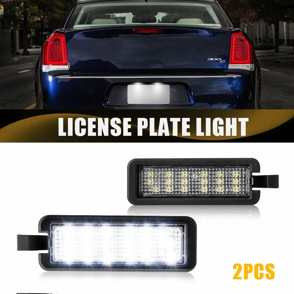 For 2015-2022 Chrysler 300 White LED License Plate Lights Lamp Error Free 2PC