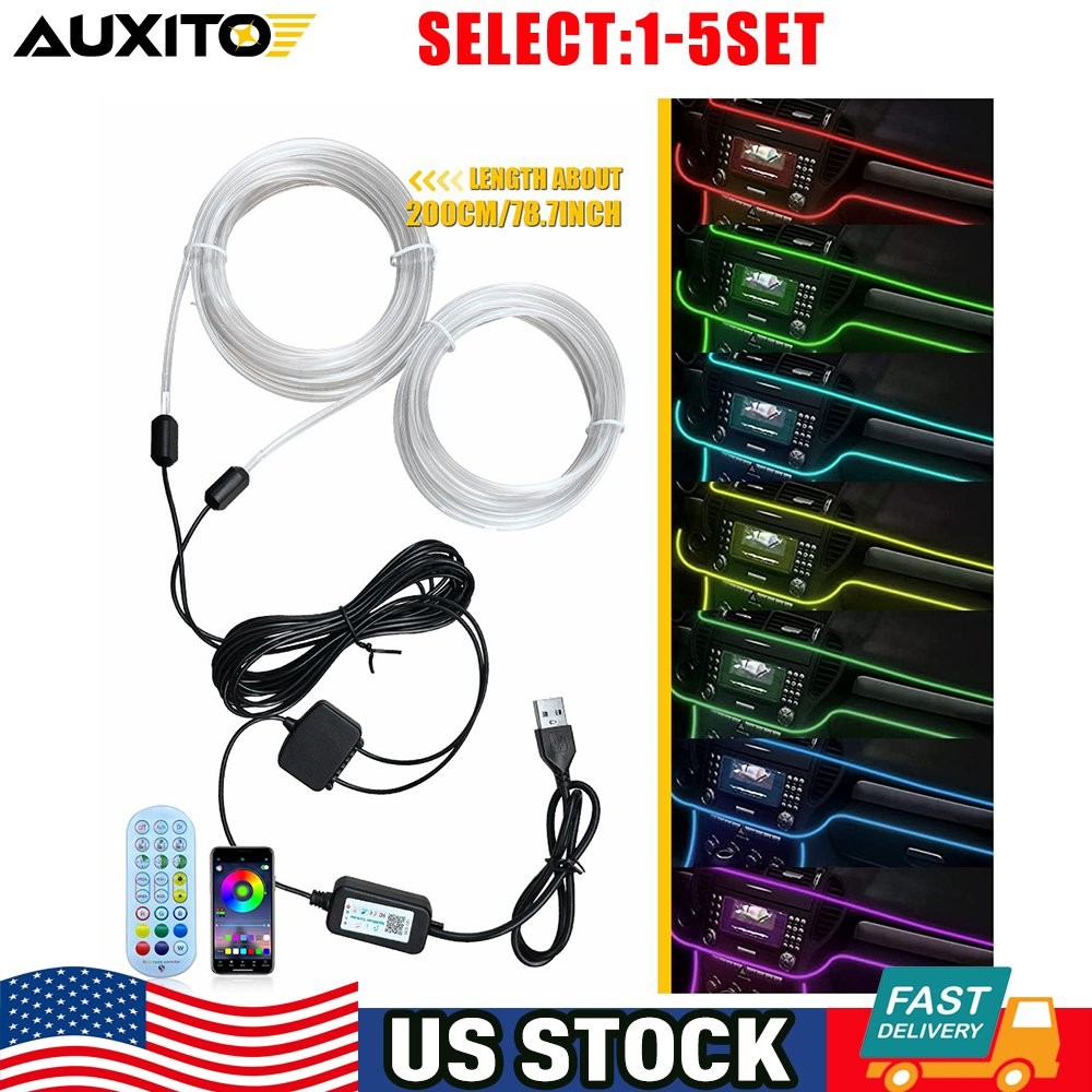 For BMW 3 Series 2020-23 Fiber Optic Interior Light APP Remote Control RGB 1-5X