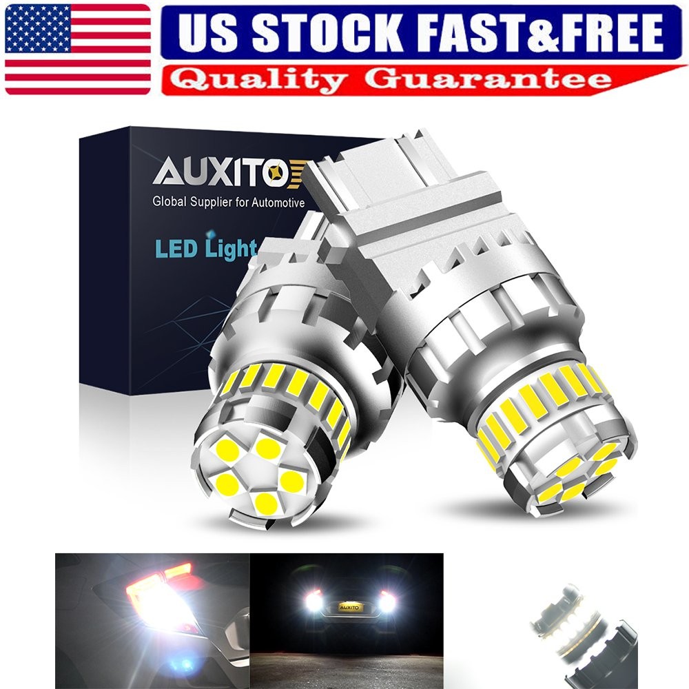 AUXITO 6500K White 3157 3156 LED Reverse Backup Light Bulbs 2400LM Super Bright